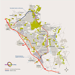 Kaart Buitenring Parkstad Limburg