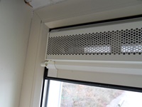 Ventilatierooster in raam Ventilatierooster in raam